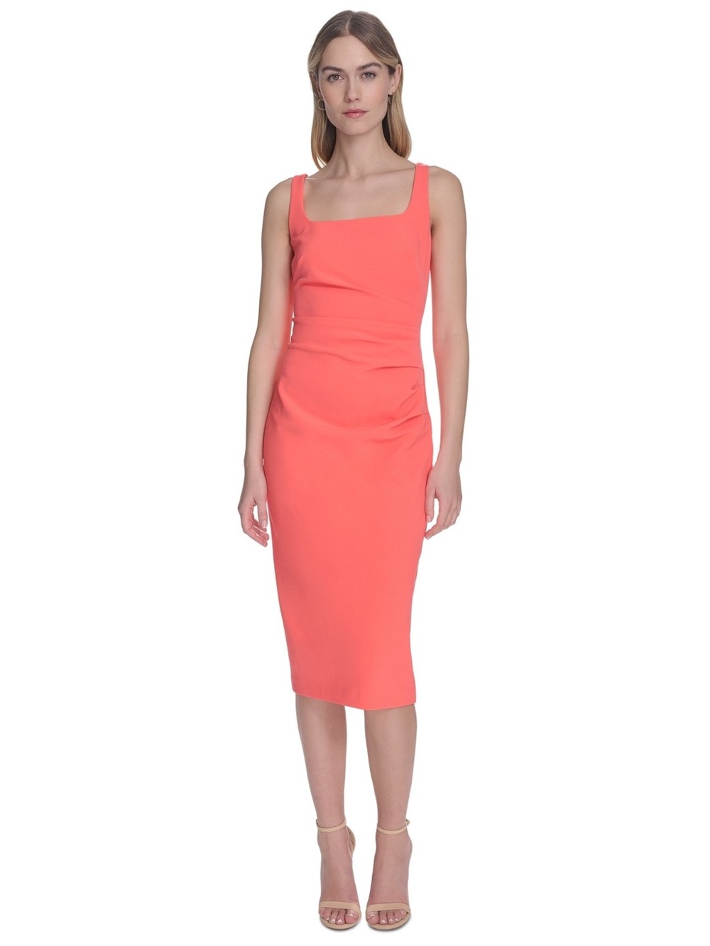 Vince Camuto Coral Square-Neck Sheath Dress Size 2 NWT